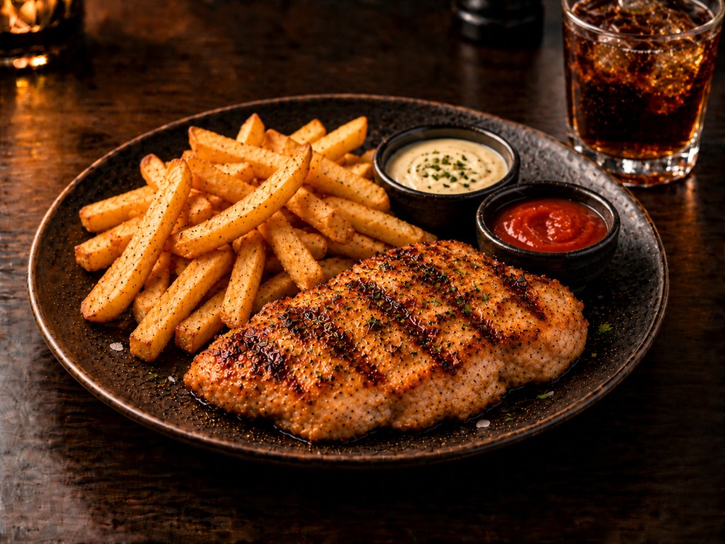 Menú infantil — filete de pollo