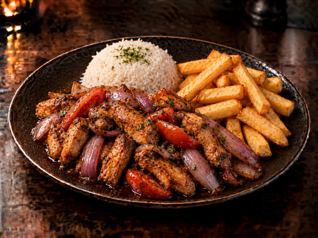 Pollo saltado