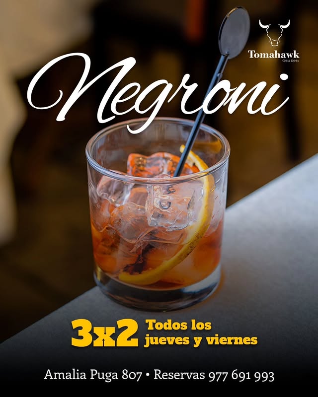 Promo Negroni — TOMAHAWK Cajamarca