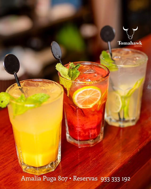 Menú parrillero y chilcanos — TOMAHAWK